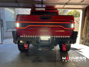 Jeep Gladiator JT Racetrack Series - LED Tailgate Panel - Red Lens